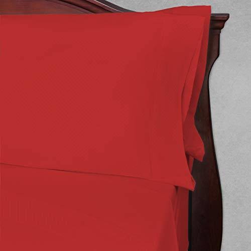 Cal King Red 6 Piece Bed Sheets Set Q5543