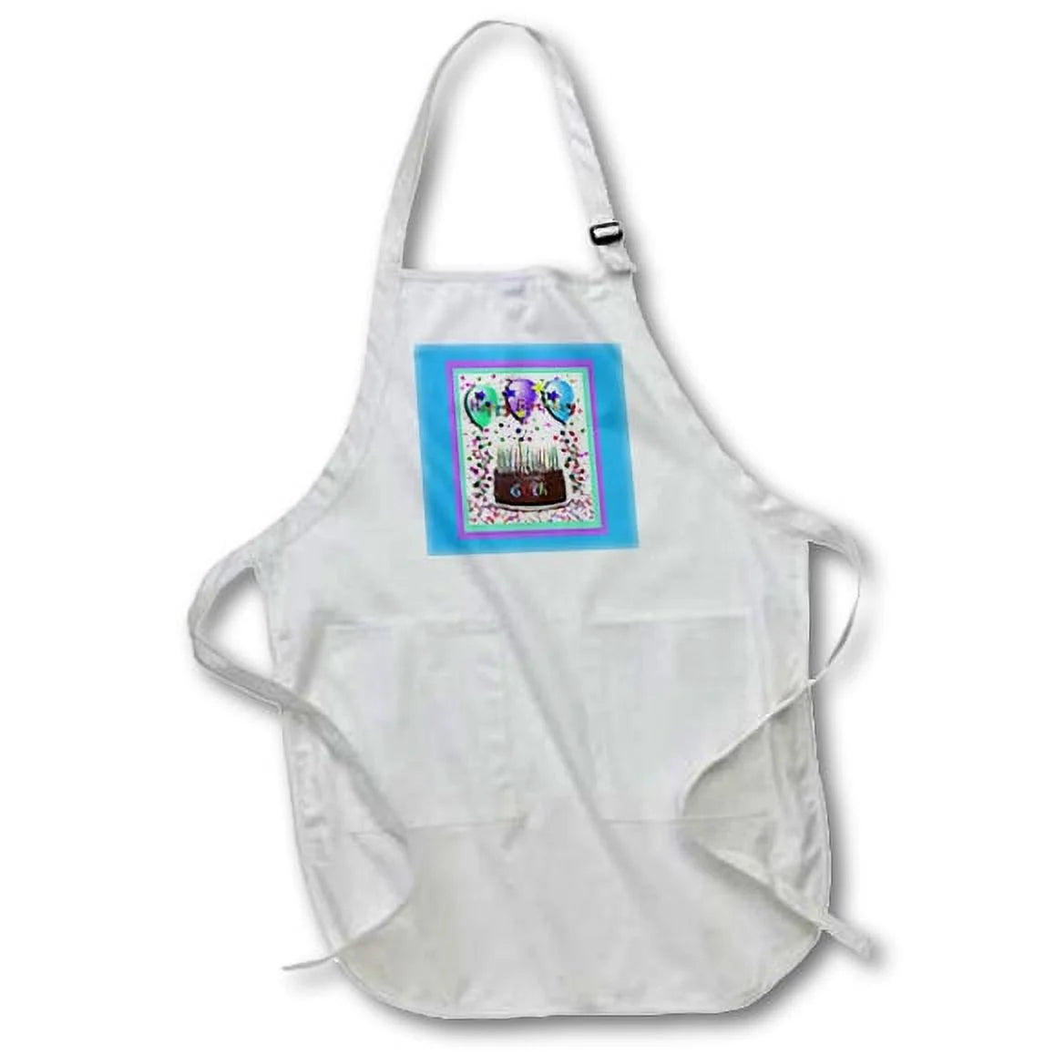 Black Full Length Apron with Pockets E6876