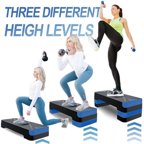 Adjustable Aerobic Step Platform with 4" 6" 8" Risers H5336