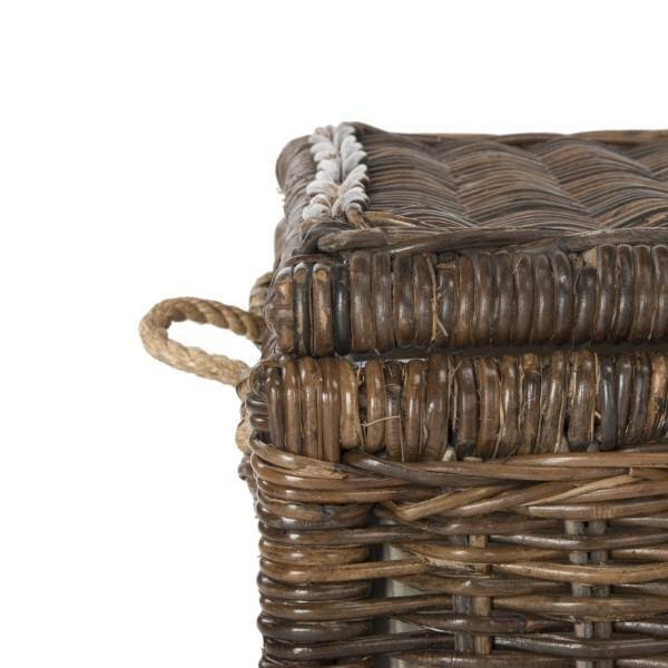 Brown Wicker Storage Trunk N53471