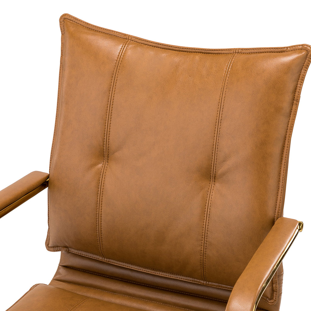 Vegan Leather Tufted Mid Back Task Chair P690668