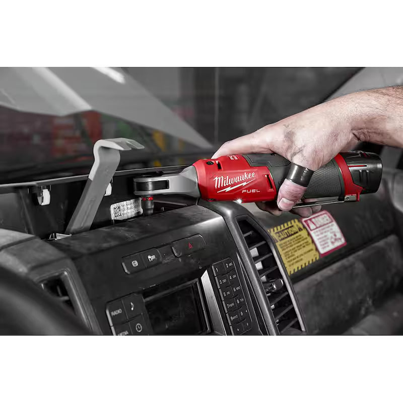 12V Lithium-Ion Brushless Cordless 1/4 in. Ratchet Kit with Batteries, Charger and Bag W177715