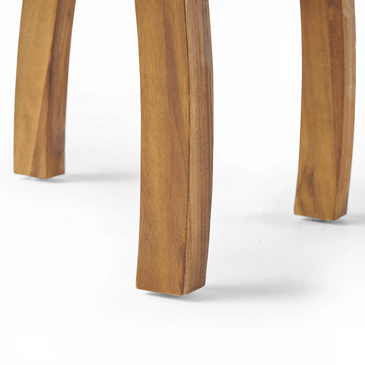 2 Seater Acacia Wood Rocking Chairs and Side Table Set X32572