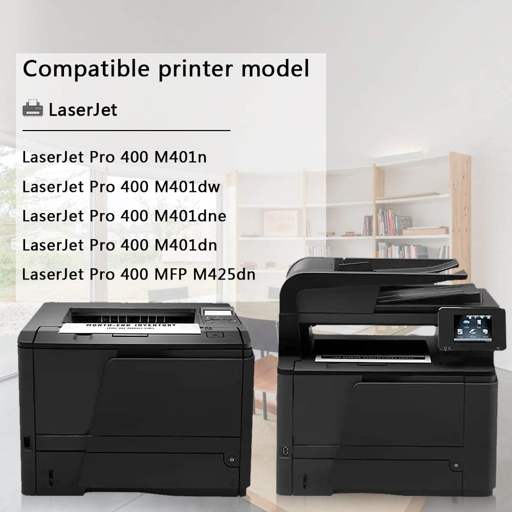 Black 80A CF280A 1-Pack Toner Cartridge for HP Printer I9404