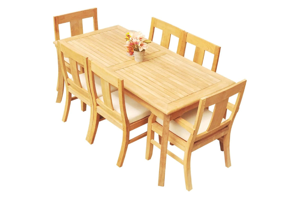 6 Seater 7 Pc Teak Dining Set E4069