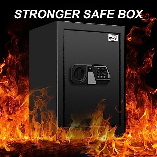 Black 2.0 Cuft Electronic Digital Security Safe Box with Internal Light Y919509