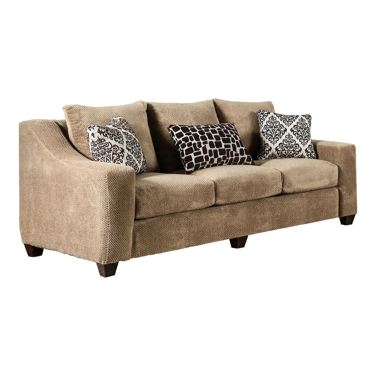 Brown Microfiber Sofa G50513