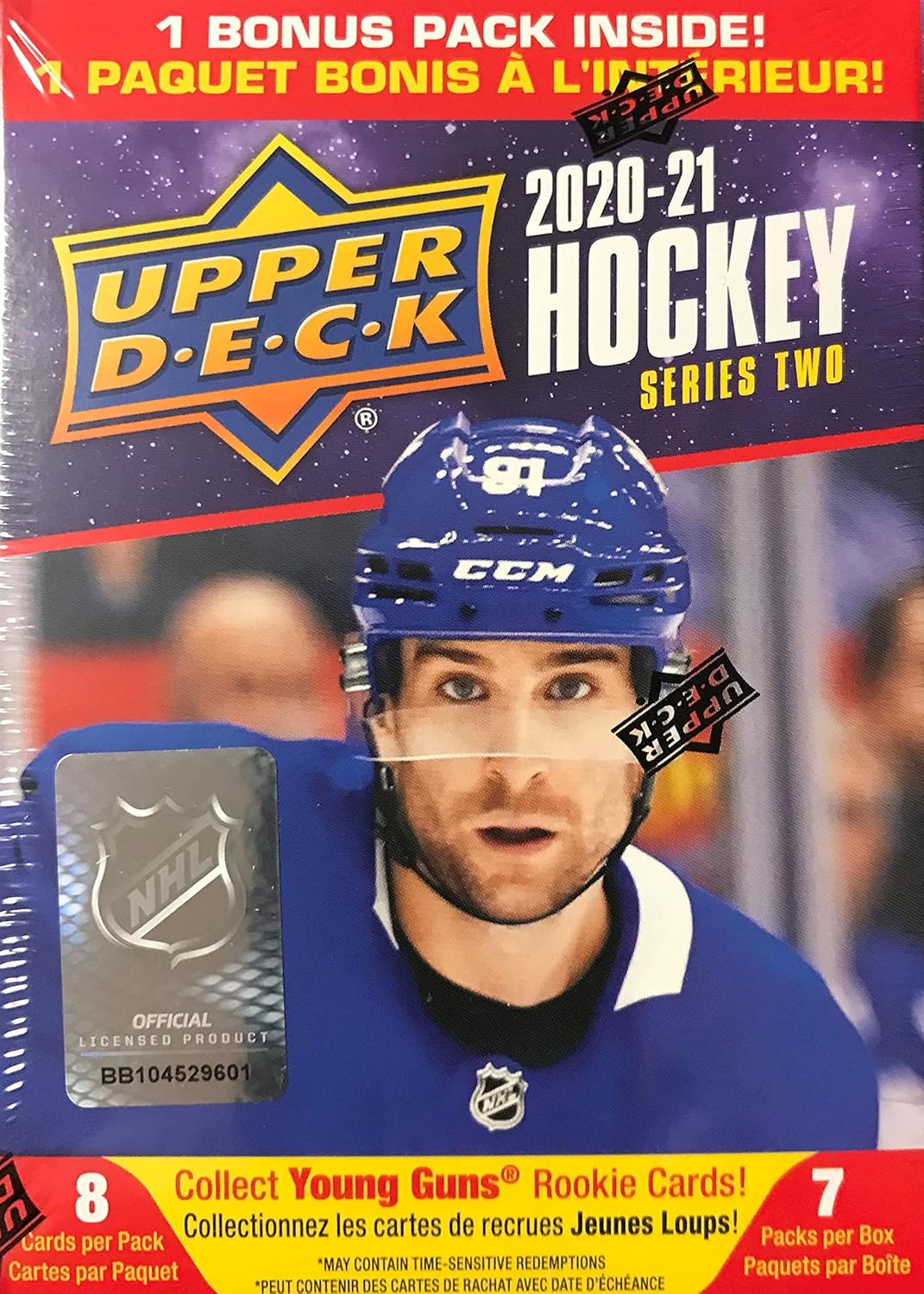 6 Packs Plus 1 Bonus Pack Hockey Blaster Box R636603