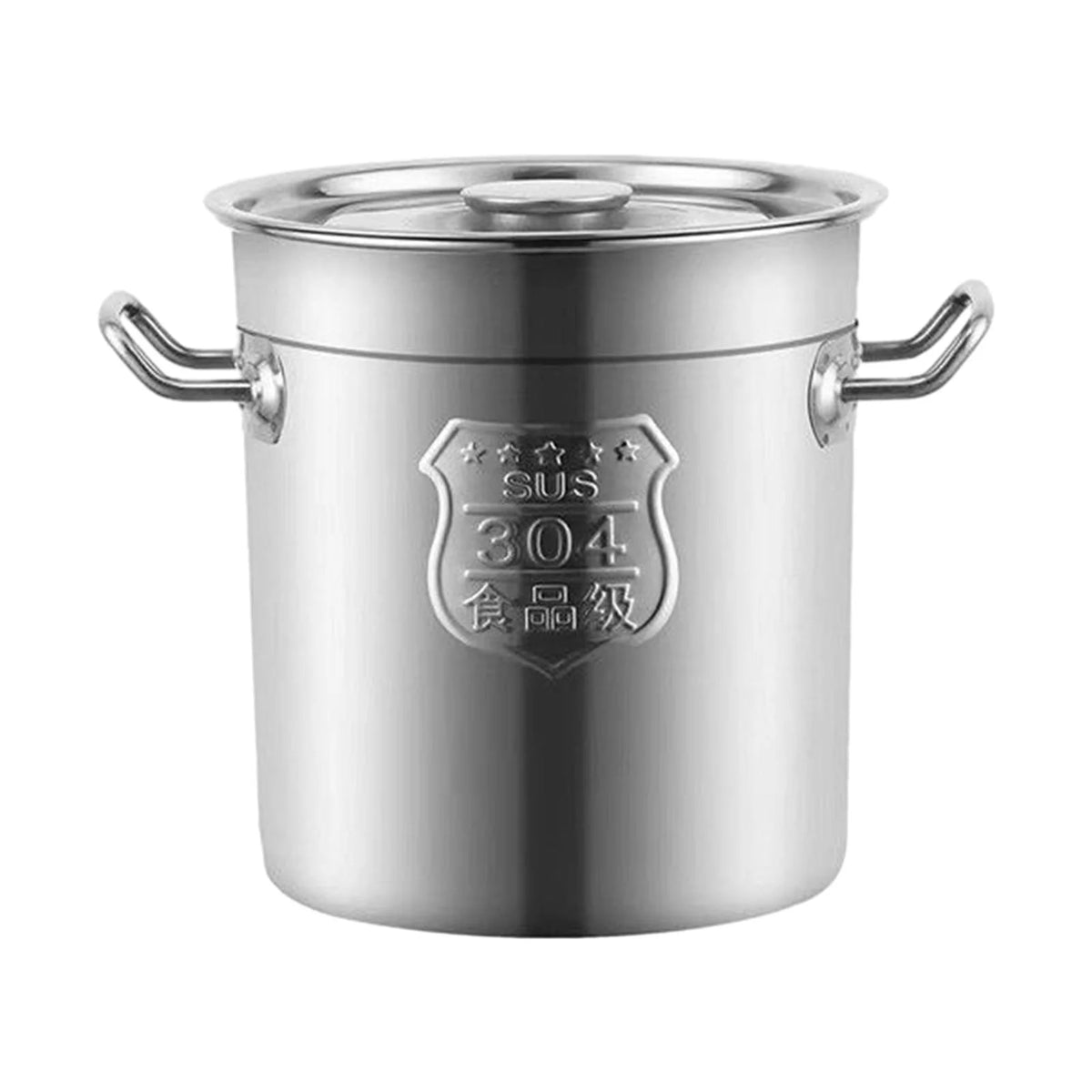 304 Stainless Steel Soup Pot with Lid 20cm F344