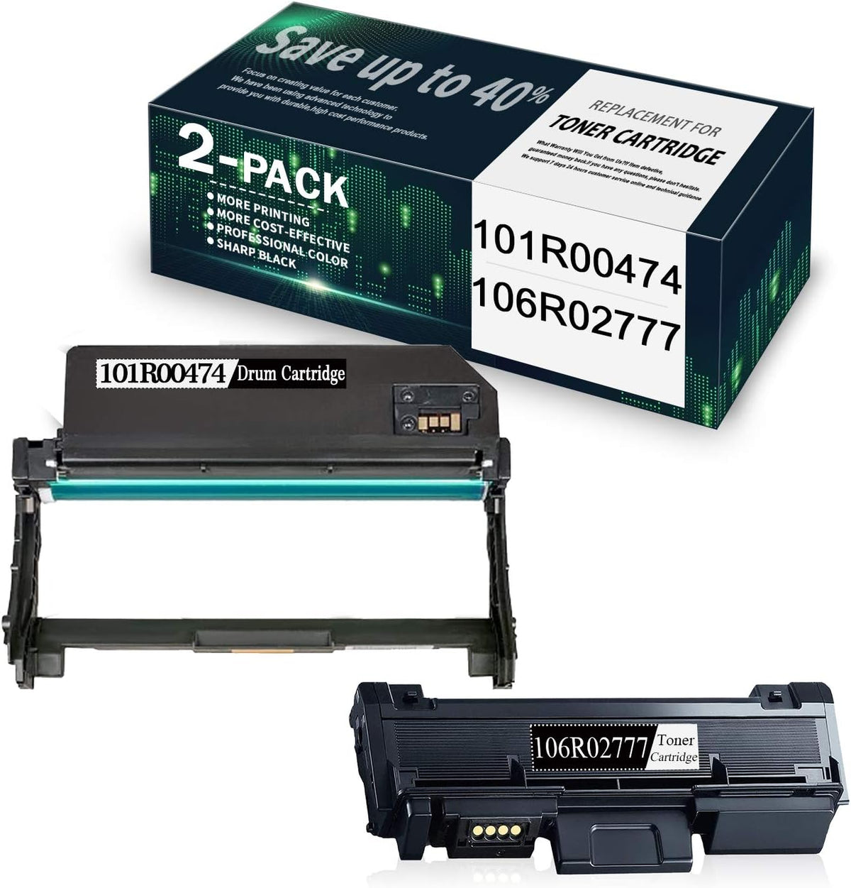 2 Pack Compatible Toner Cartridge & Drum Replacement S51141