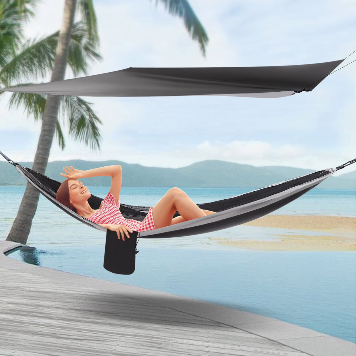 Waterproof Tent Hammock Rain Fly Tarpaulin Shelter M20987