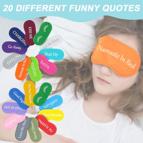 40 Pcs Soft Blackout Sleep Eye Mask with Adjustable Strap E437
