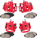 Red Calipers and Ceramic Pads Brake Kit U178