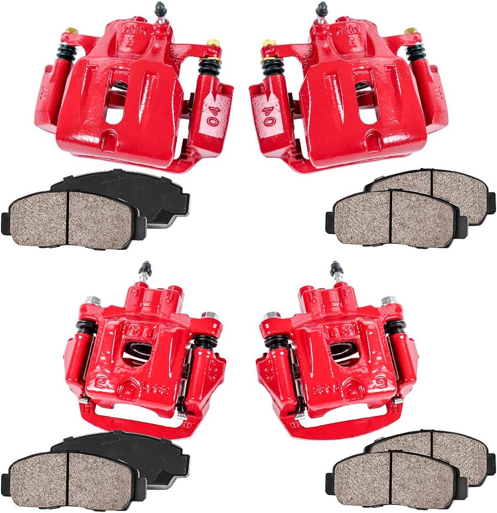 Red Calipers and Ceramic Pads Brake Kit U178