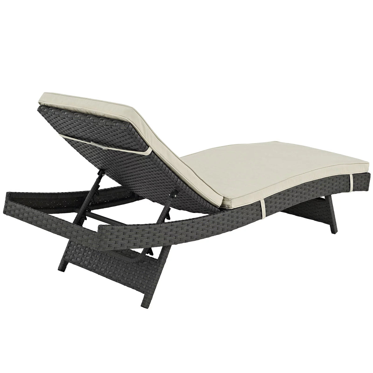 Antique Canvas Beige Outdoor Chaise J305403