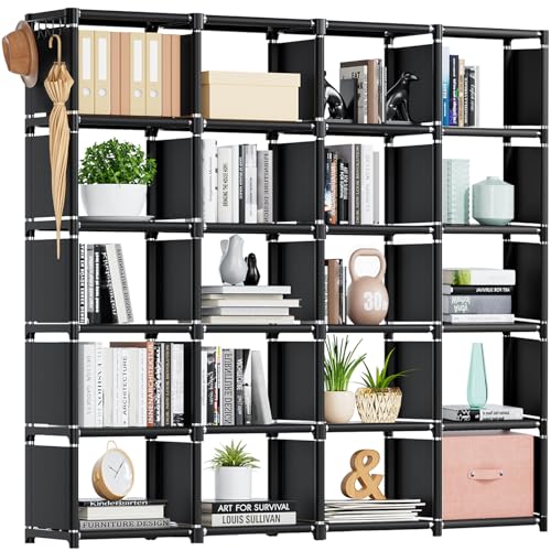 18 Cube Extra Large Black Bookcase P4984