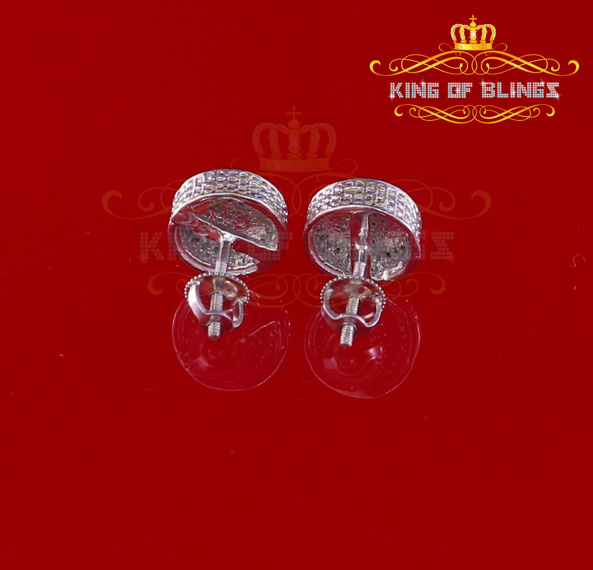 0.15ct Diamond 925 Sterling Silver Stud Earrings W582