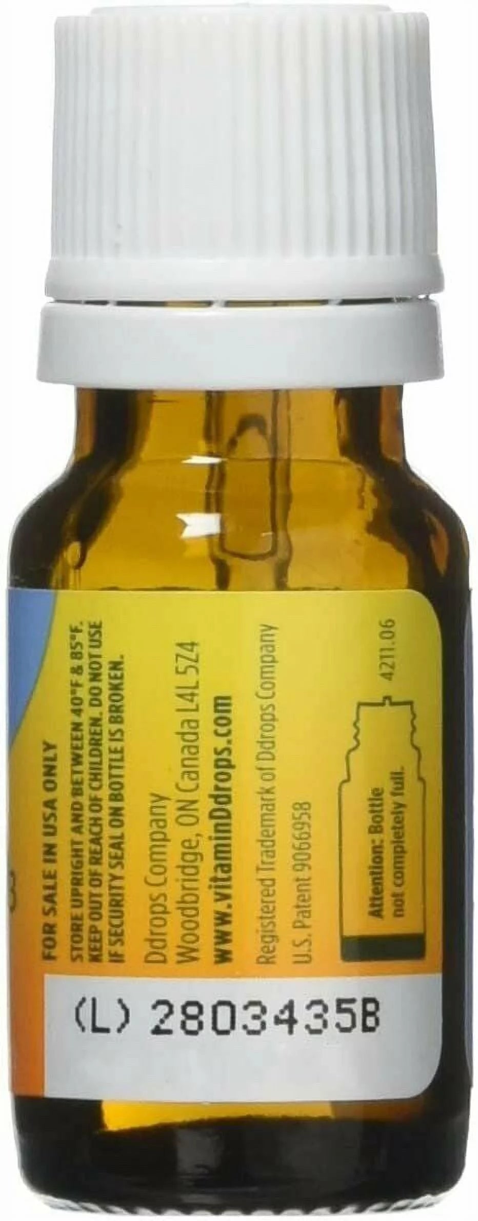 Baby Liquid Vitamin D3 400 IU 2.5 oz (90 drops) Pack of 2 K22769
