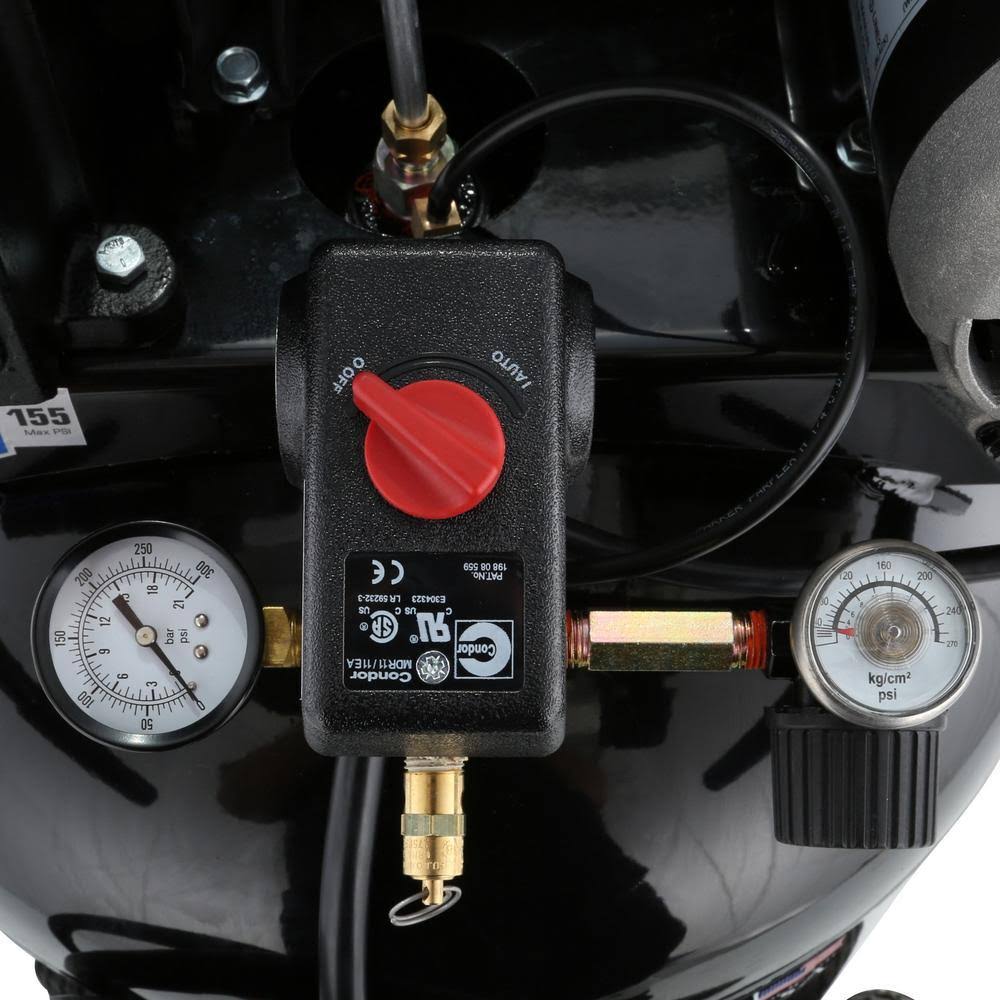 30 gal 1.9 HP Oil Lubricated Wheeled Electric Air Compressor T7770
