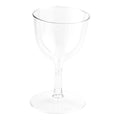 2 oz Clear Plastic Mini Wine Goblet 100 Count L559565
