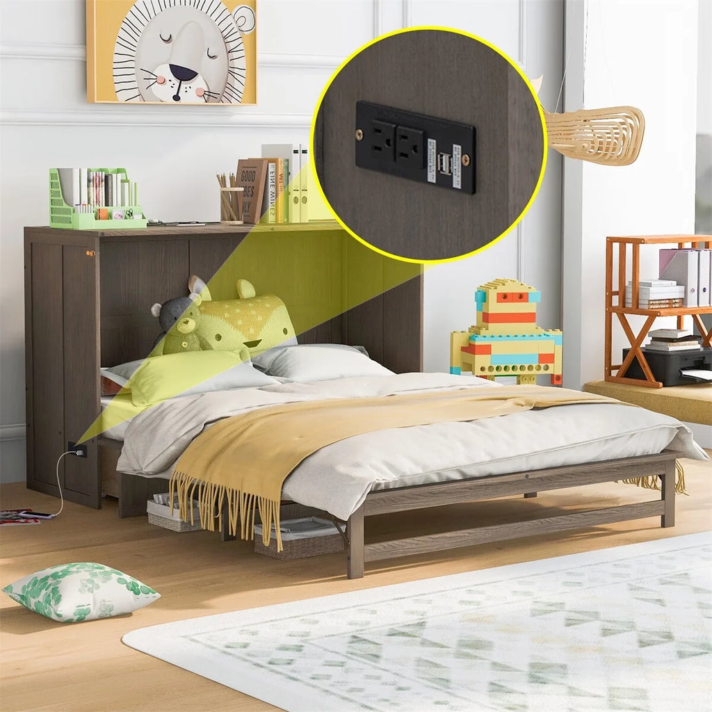 Queen Size Murphy Bed F5266
