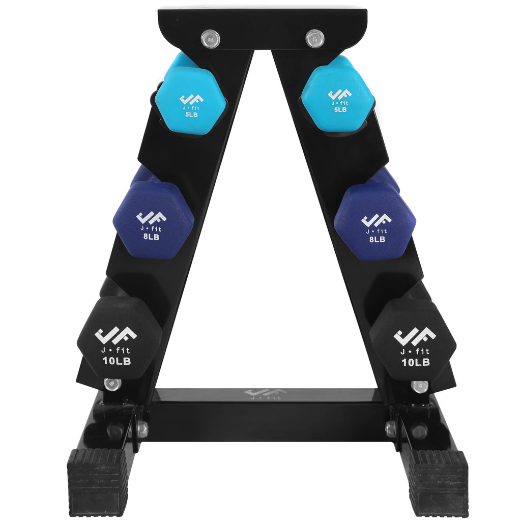 46 lb Dumbbell Set with Steel Stand I12038