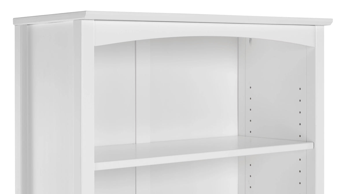 White Finish Shaker Style Bookcase H7968