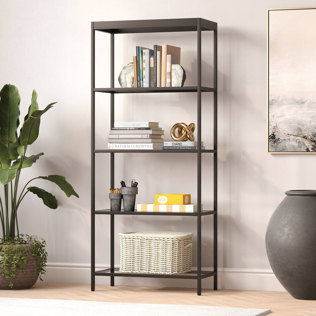 Blackened Bronze Bookcase F823439