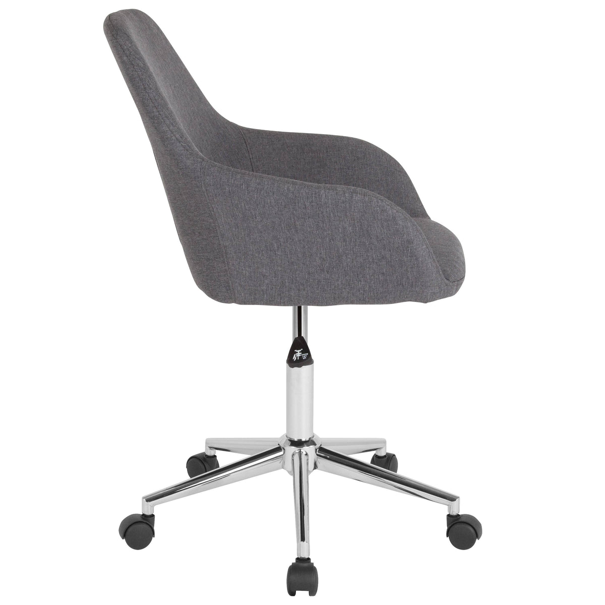Blue Mid-Back Upholstered Swivel Chair K94150