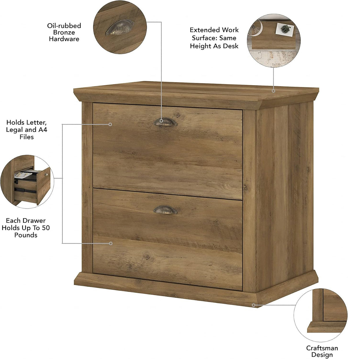 2 Drawer Lateral File Cabinet O909