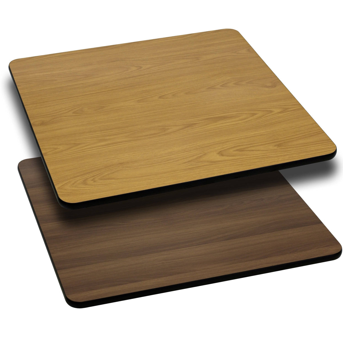 36 inch Square Table Top with Natural or Walnut Reversible Laminate Top R499570