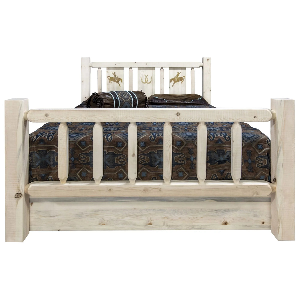 Solid Wood Twin Storage Bed F553