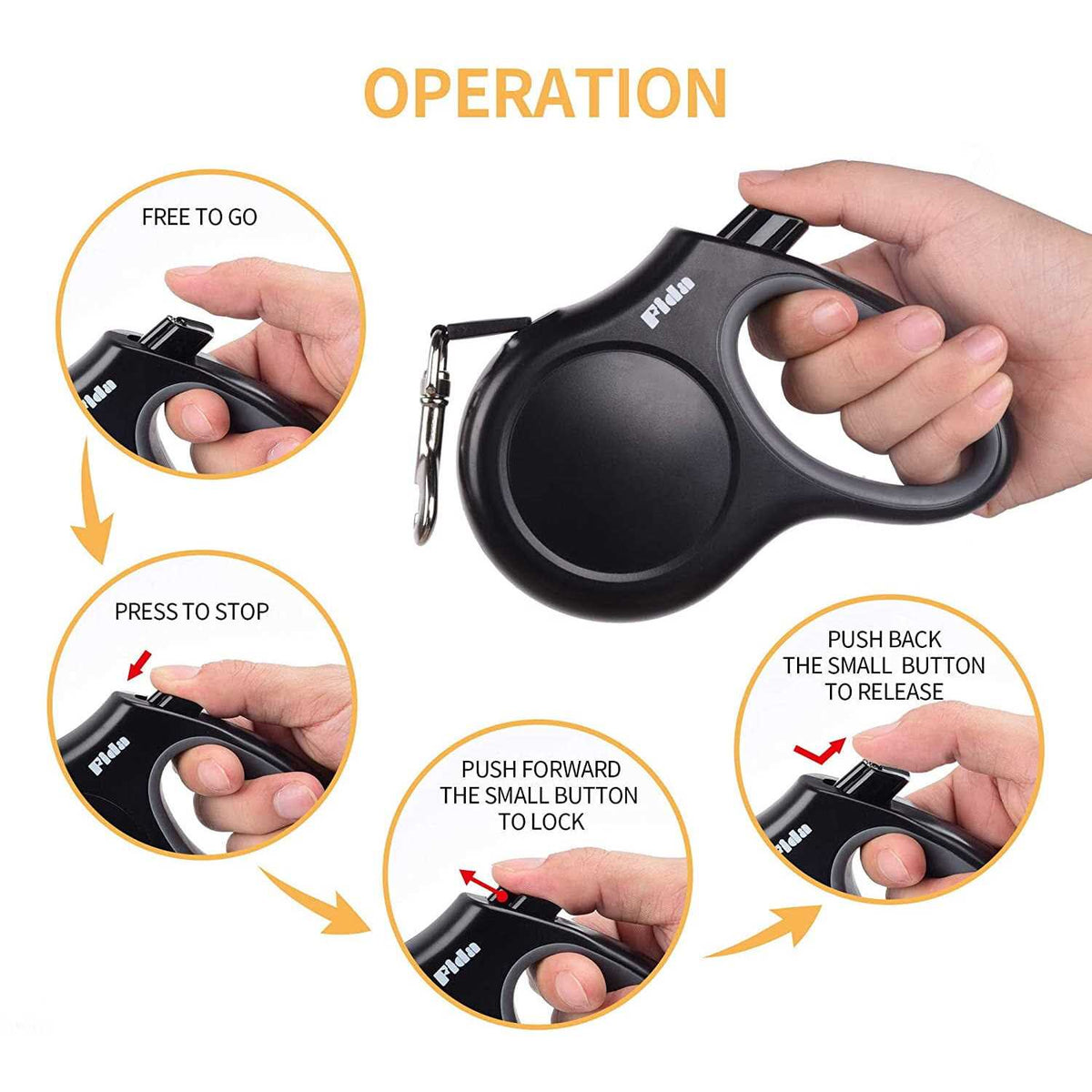 Retractable Dog Leash 16 ft R20126