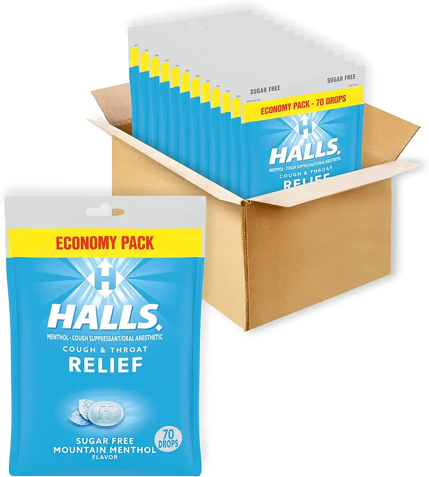 Sugar Free Menthol Cough Drops 840 Total Drops P25118