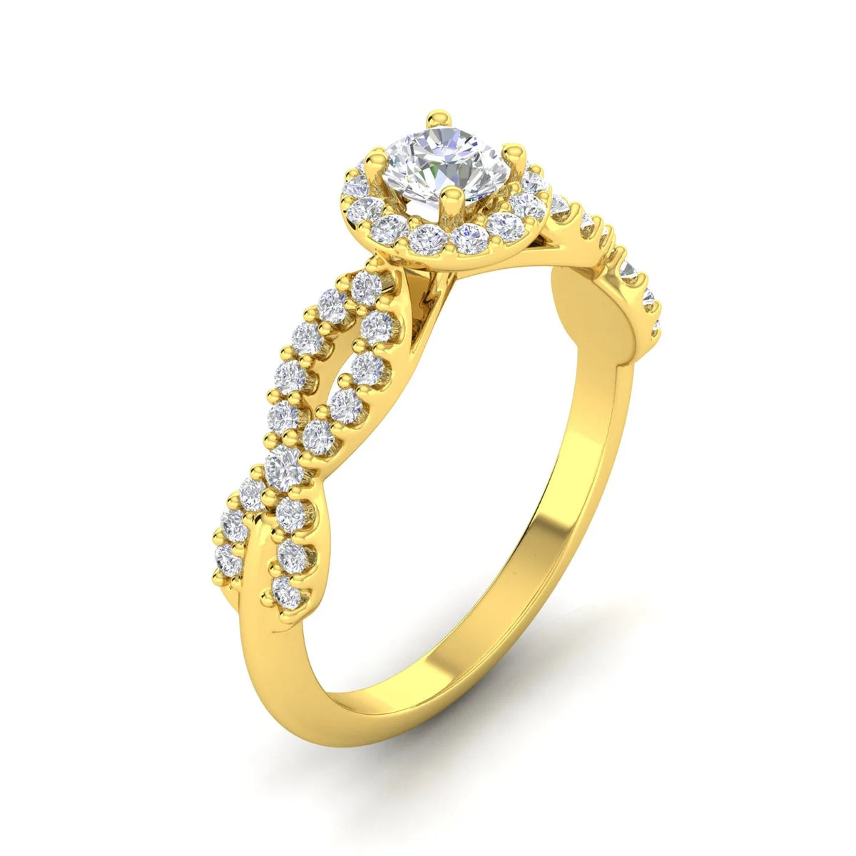 3/4 Carat TW Diamond Engagement Ring in 10k Yellow Gold N845621