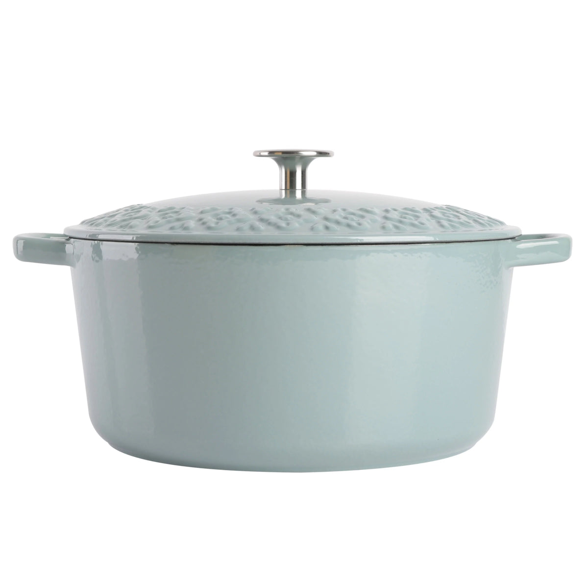 6-Quart Aqua Blue Cast Iron Dutch Oven V1325