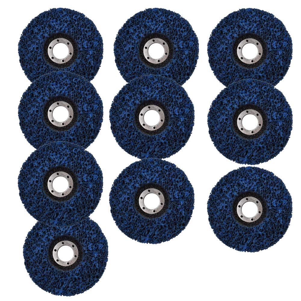 10 Pack 4-1/2" x 7/8" Strip & Clean Discs for Angle Grinders N85275