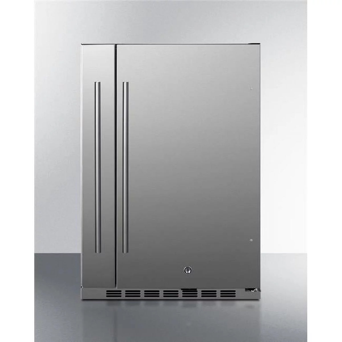 24 in. Built-In Outdoor Refrigerator with Storage Compartment L3291