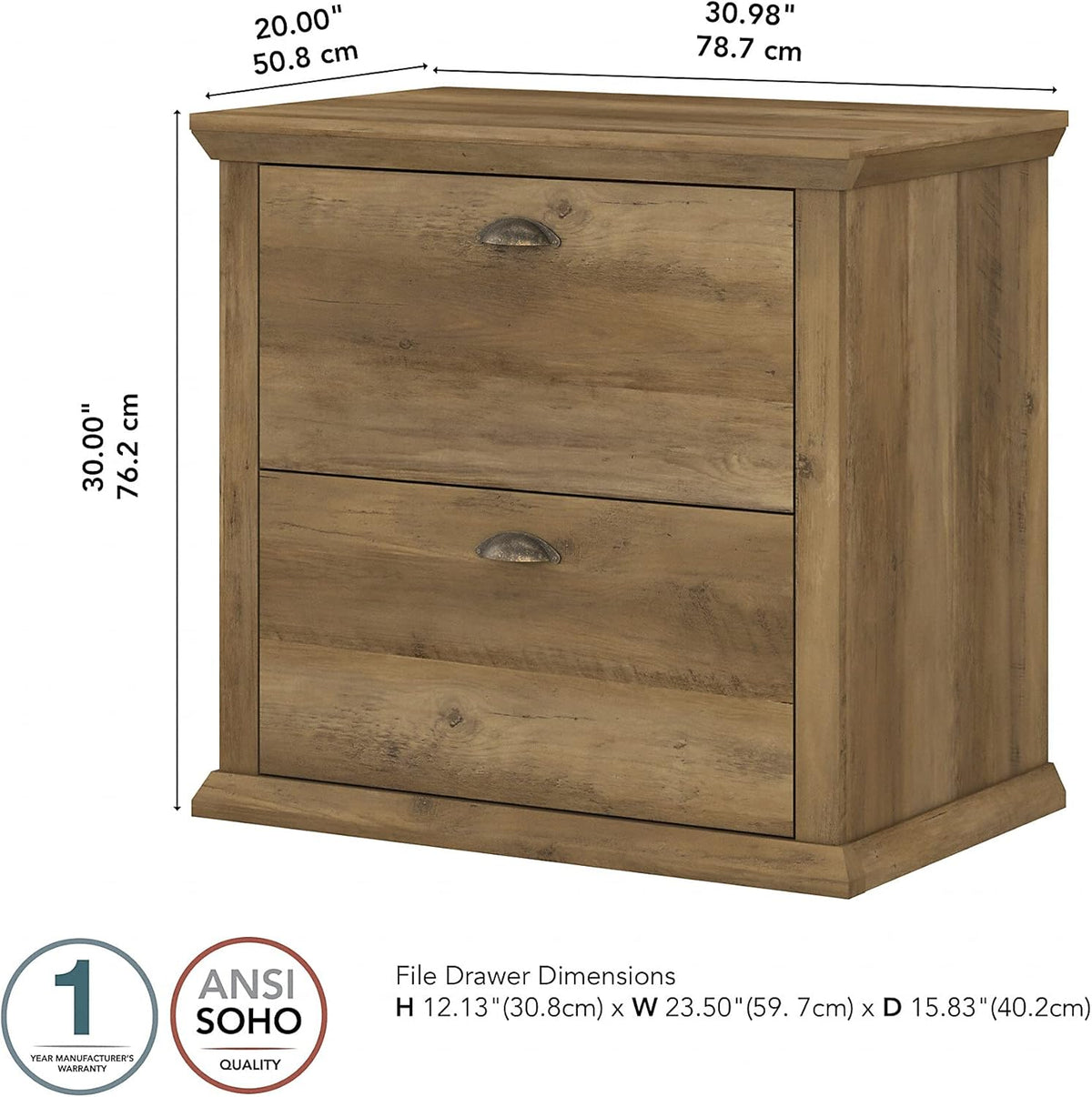 2 Drawer Lateral File Cabinet O909
