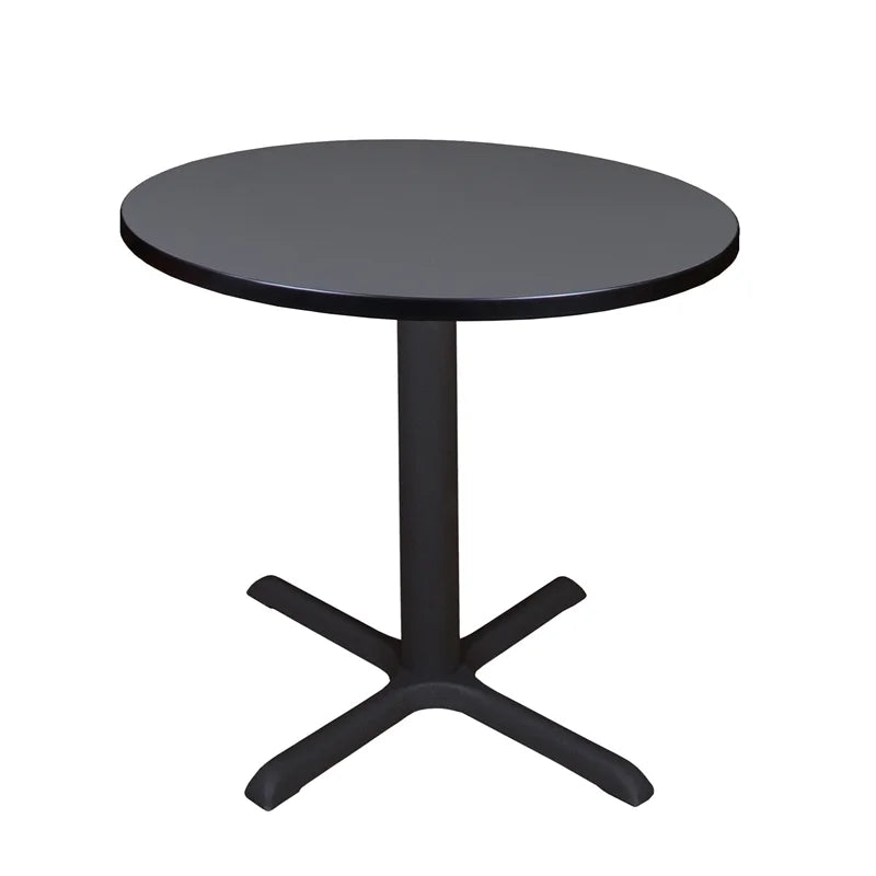 30 inch Round Breakroom Table in Grey/Black U8458