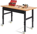 48" Adjustable Heavy-Duty Work Bench with Wheels B325