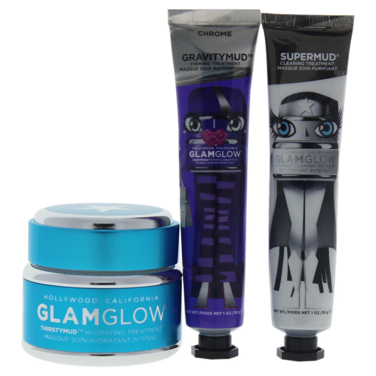 3 Pc 1.7oz, 1oz, 1oz Mask Set D7784