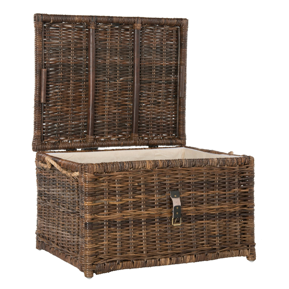Brown Wicker Storage Trunk N53471