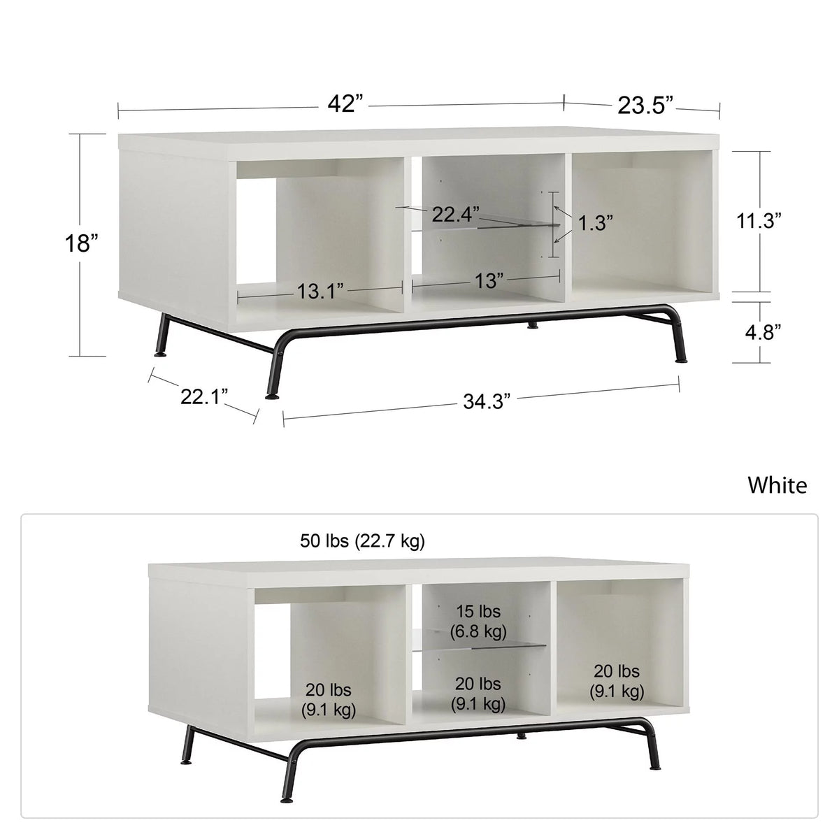 White Coffee Table N5692