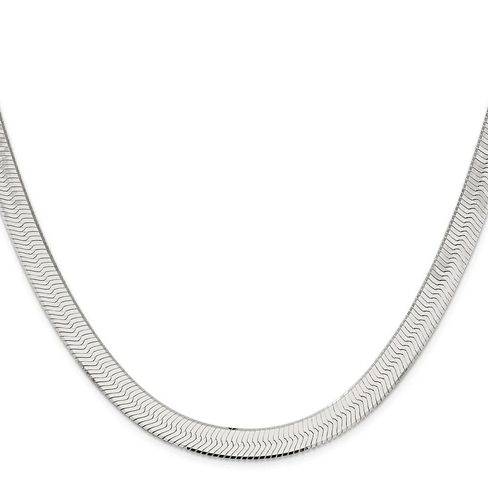 Sterling Silver 8.75mm Herringbone Chain L685