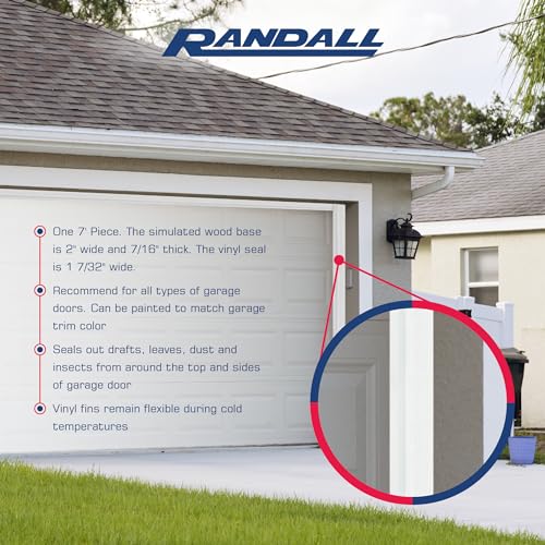 7-Feet Dual Vinyl Garage Door Seal (Brown) X748768