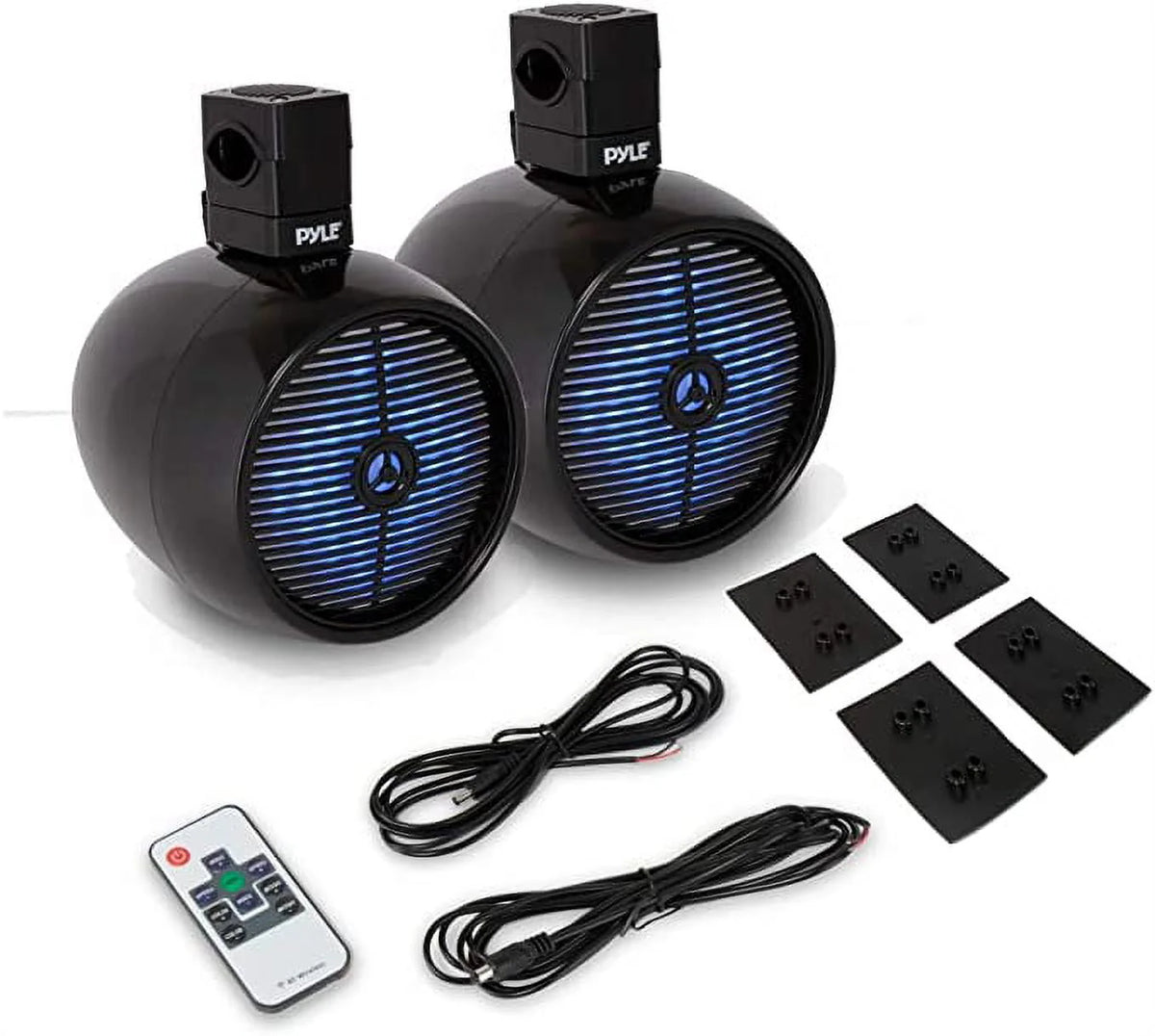 8 Inch Waterproof Marine Speakers with LED Lights A277