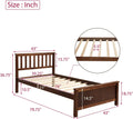 Wood Platform Bed Frame with Headboard and Footboard N2532