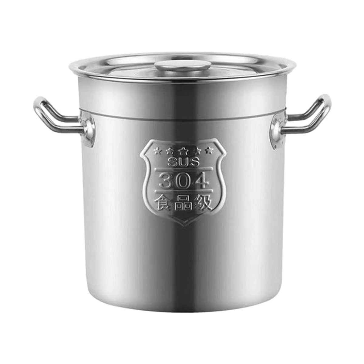 304 Stainless Steel Soup Pot with Lid 20cm F344