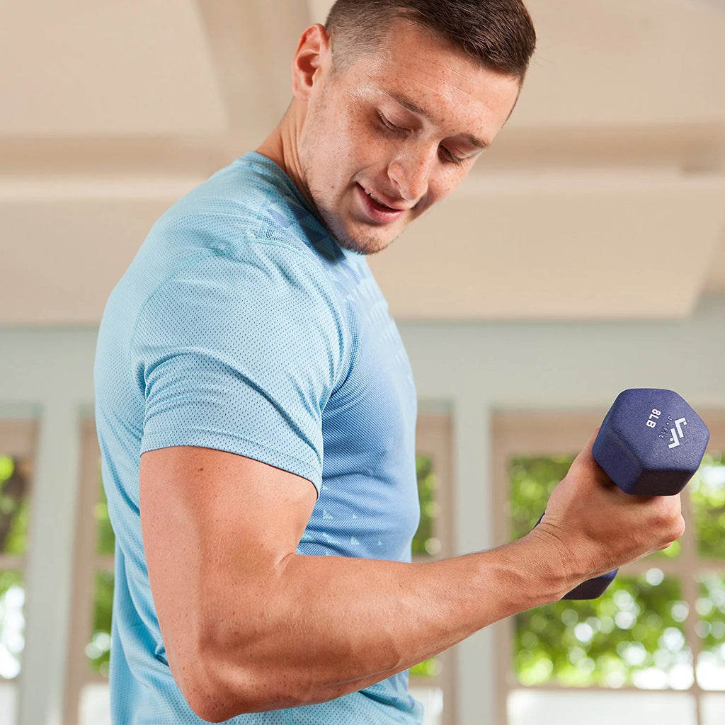 46 lb Dumbbell Set with Steel Stand I12038